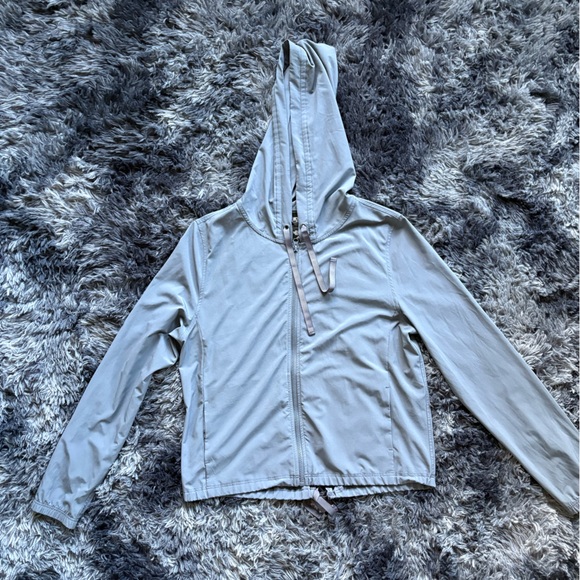 Victoria Sport Jackets & Blazers - Victoria’s Secret Sport Lightweight Hooded Jacket – Size Medium – Neutral Grey